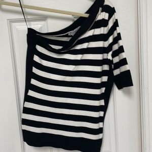 Cache One Shoulder Sweater Top